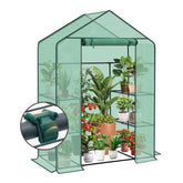 Sekey XL Foil Greenhouse 200×145×75 cm – Sturdy balcony greenhouse with 4 shelves for healthy plant growth